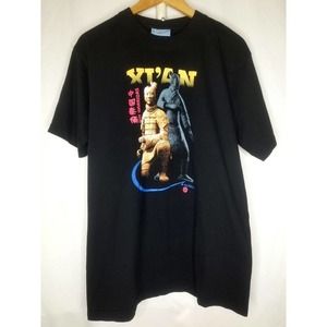Vintage Pandak Xi'an Qin Warriors T-Shirt Terracotta Army Black XL